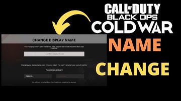 Change Name On Call Of Duty Black Ops Cold War