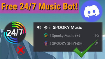 Spooky Music That Stay In VC 24/7 | Volume Customize Feature | Discord music bot 24/7 free