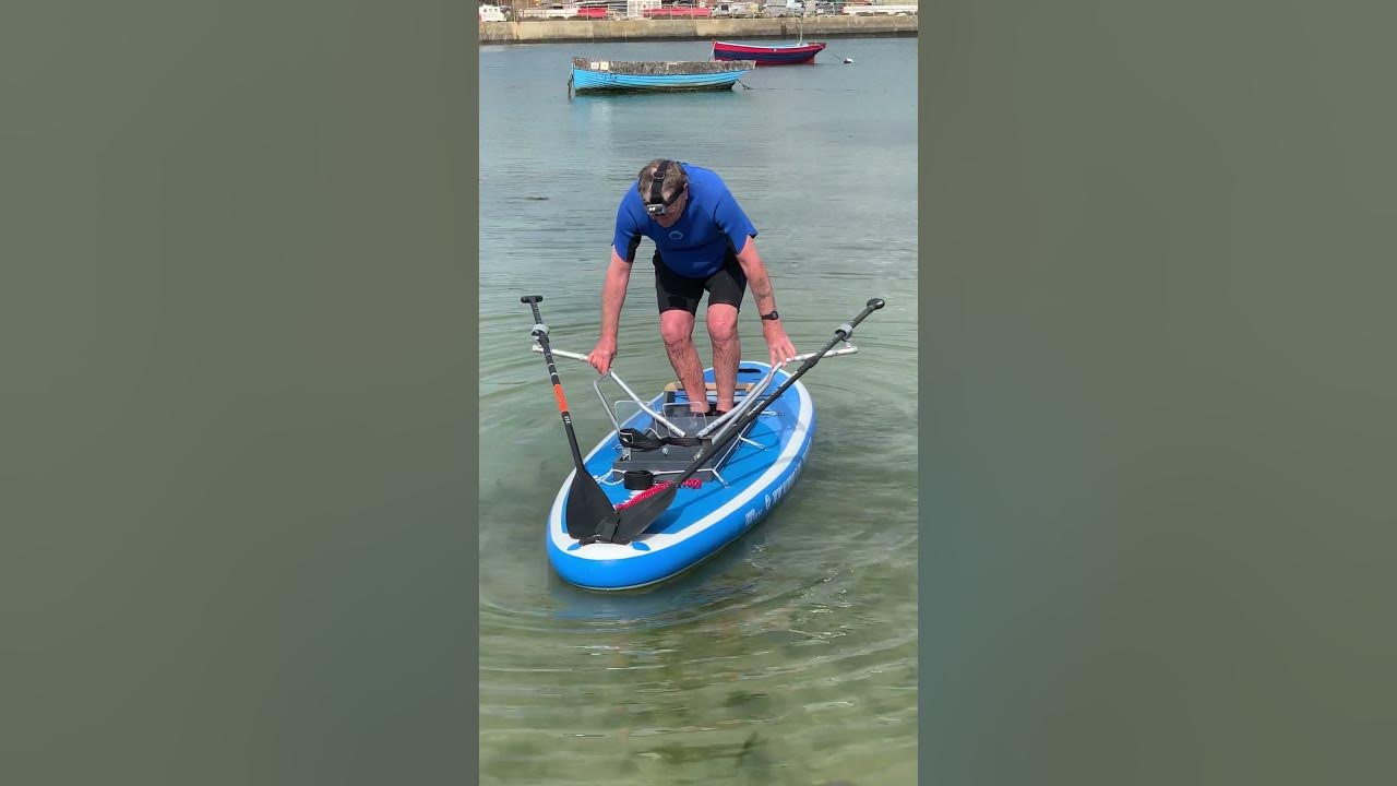 IMG 1165 Homemade SUP rowing kit test one YouTube