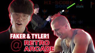 T1 Faker and Tyler1 Play Old Arcade Games
