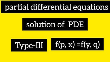 #nonlinear#PDE#mathematics solution of nonlinear PDE Type-III