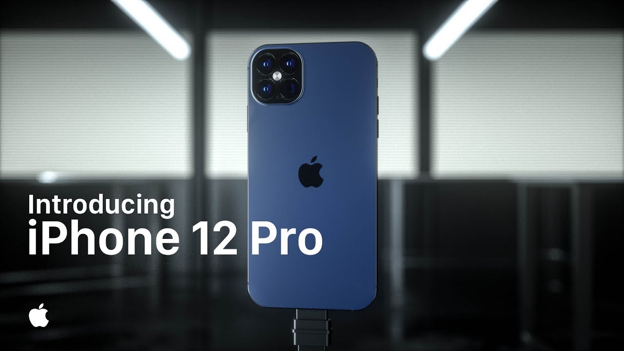 Iphone 12 In The New Navy Blue Color Is Shown In A Video Concept