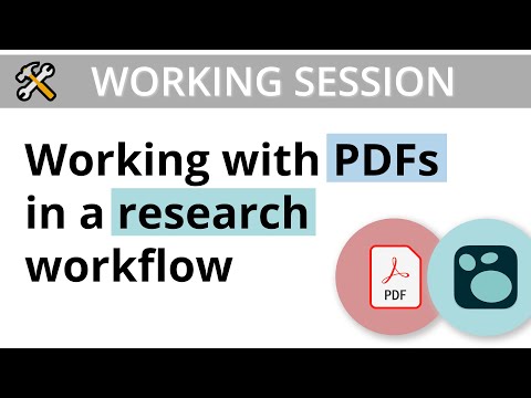 Using Logseq PDF annotation and building a research workflow