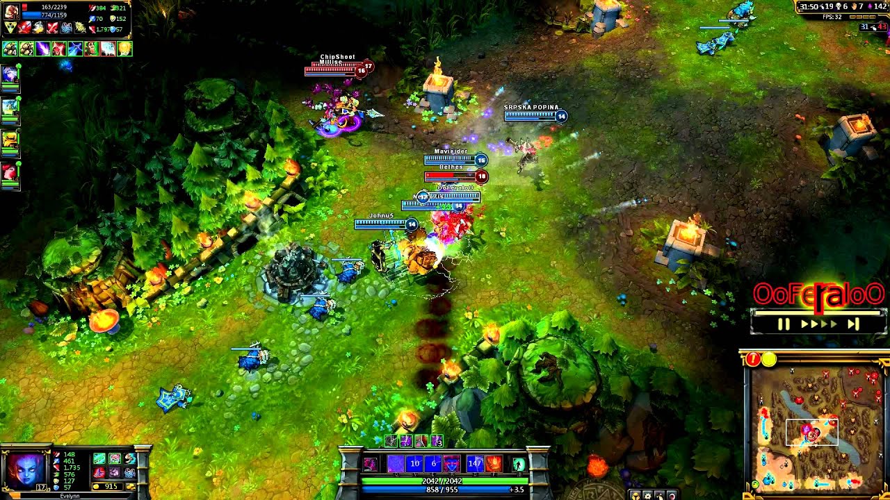 LoL - AP Evelynn Penta kill | iFeral