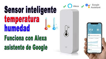 Sensor temperatura y humedad inteligente wifi  - funciona con Alexa asistente de voz Google