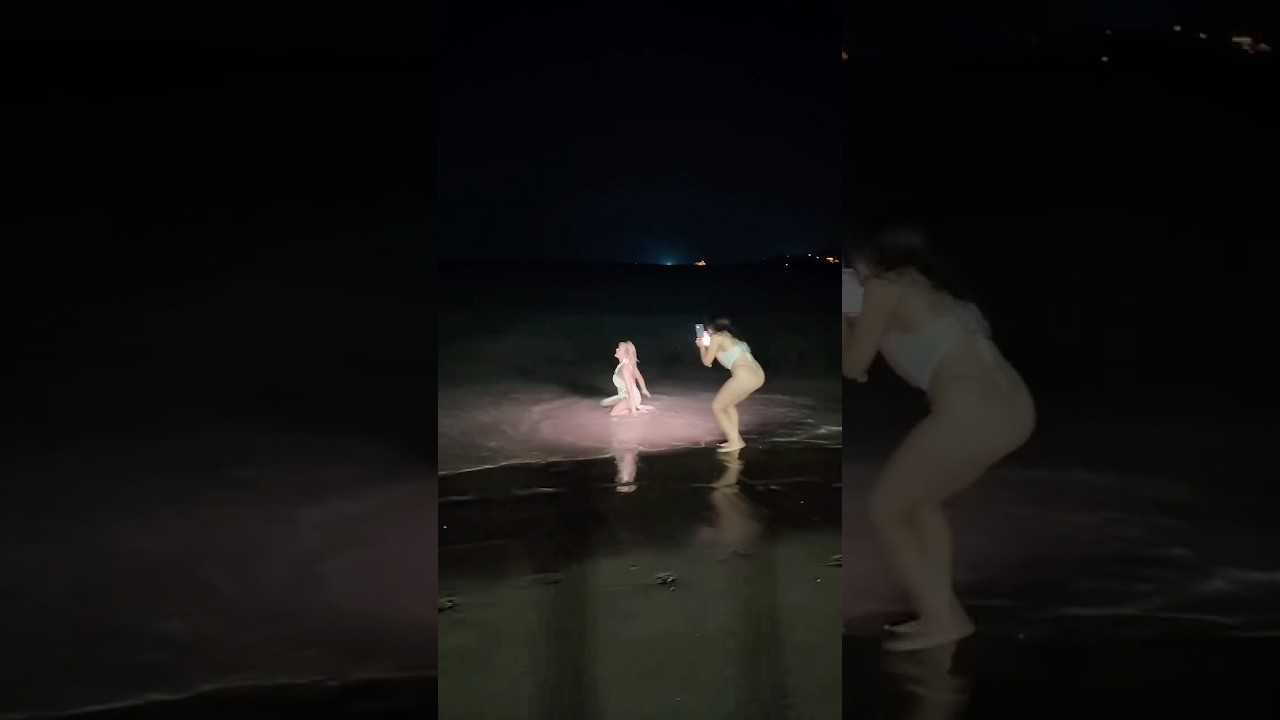 Editing our vacation like a horror movie #beach