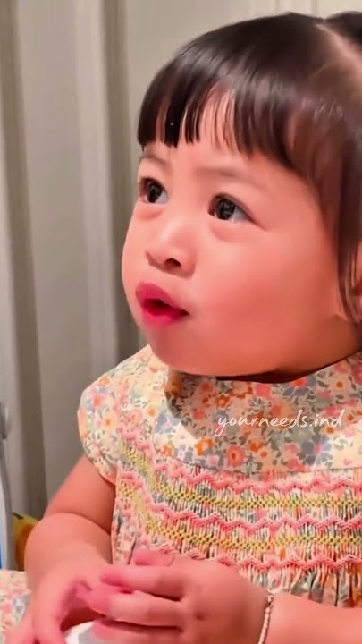 LILY LEARNS TO TALK UNTIL IT'S A POUTING LOL #yourneedsind #raffinagita1717 #ranaimamalika