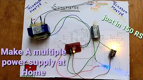 How to make Multiple power supply Using 0-12 volt Transformer.