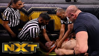 Kyle O’Reilly is stretchered out following Adam Cole’s vicious attack: WWE Network Exclusive