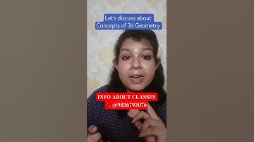 Laten we het hebben over concepten van 3D-geometrie! #3DGeometry #MathConcepts #JEEPrep #StudySmart