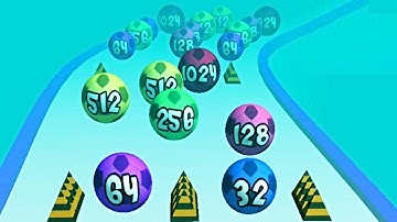 Merge 2048 Run Ball Rush ! All Levels Gameplay (360-364) android, ios