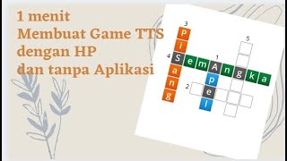 🔥🔥🔥 1 Menit membuat game TTS dengan HP dan tanpa aplikasi 🔥🔥🔥 screenshot 3