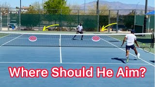 Where Should This Passing Shot Go? (Tennis Singles Strategy Explained)