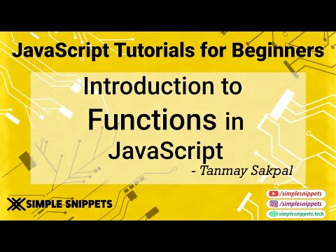 15 - Introduction to Functions in JavaScript | What are Functions in JavaScript ? | JS Tutorials