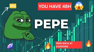YOU HAVE 48H BEFORE THIS , PEPE PRICE PREDICTIONS #pepecoin #bonkcoin