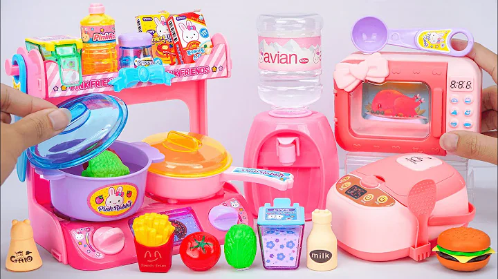 [toy asmr] Pink Rabbit Automatic Kitchen Appliance Playset ASMR Satisfying with Unboxing Review Toys