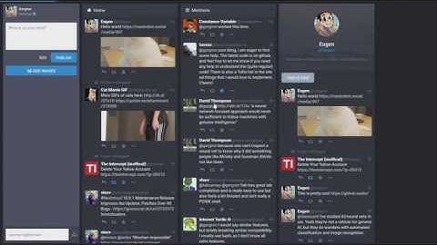 Mastodon UI demonstration (2016)