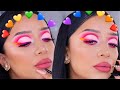 MAKEUP MONDAY | MORPHE x JACLYN HILL vol 2 TUTORIAL | EASY RAINBOW EYESHADOW LOOK  ohmglashes