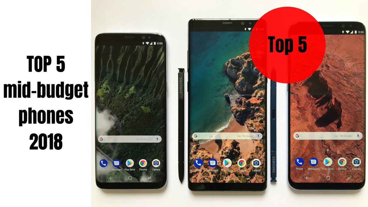 Top 5 budget phones in 2018