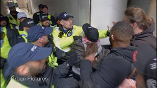 Manchester clash: “You just fu**ing punched me for nothing!” Was cop punching protester justified?
