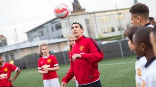 Angel Di Maria and Marcos Rojo - Street Reds uniting the city.