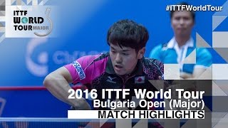 2016 Bulgaria Open Highlights Adrien Mattenet Vs Mizuki Oikawa R16