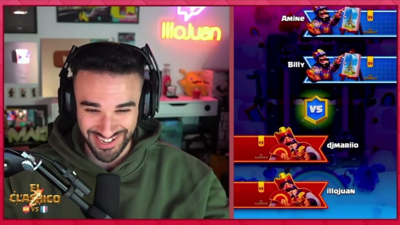 MEJORES MOMENTOS de ILLOJUAN y DJMARIO JUGANDO al CLASH ROYALE | 
