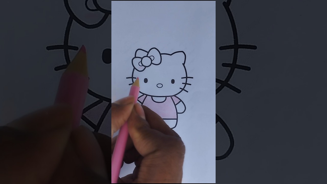 Cute Kitty Drawing ✍️ | Relaxing Cat Art in 60 Seconds 