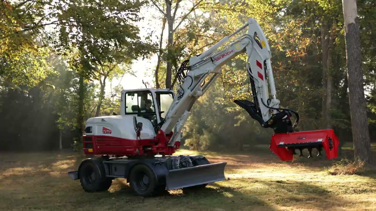 The First Wheel-steer Takeuchi TB395W Excavator in the U.S!