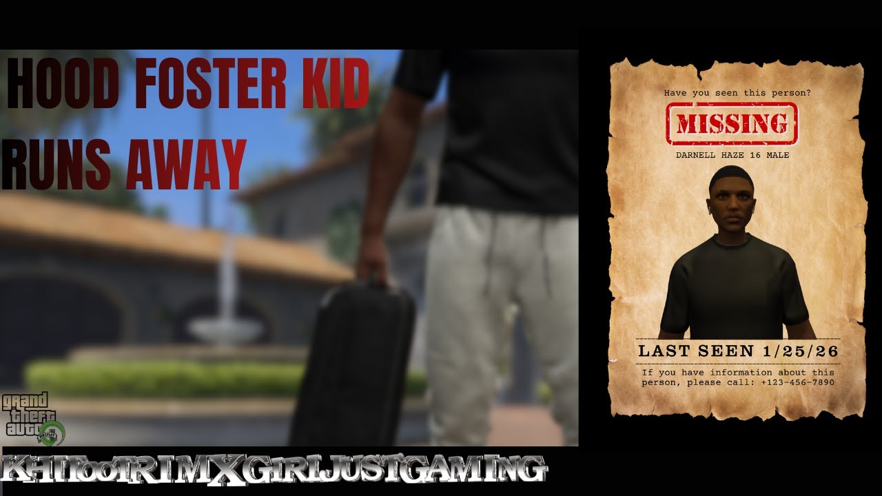 HOOD FOSTER KID|RUNS AWAY| ROUTE9 RP