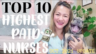 TOP 10 HIGHEST PAID NURSING JOBS IN 2021 | Nurse Aileen