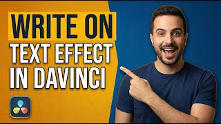 How To Create Write-On Text Effect In DaVinci Resolve 20 (2026 Easy Guide)