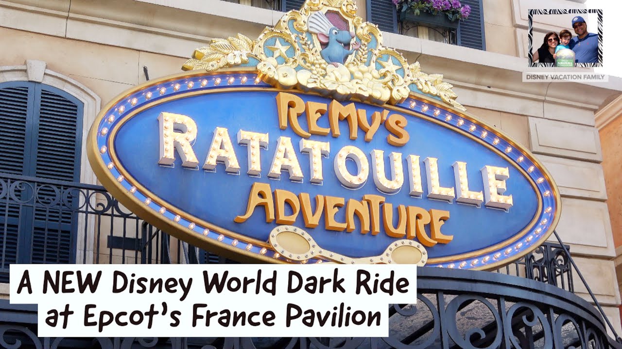 Remy's Ratatouille Adventure DARK RIDE at Disney World in Epcot's France Pavilion