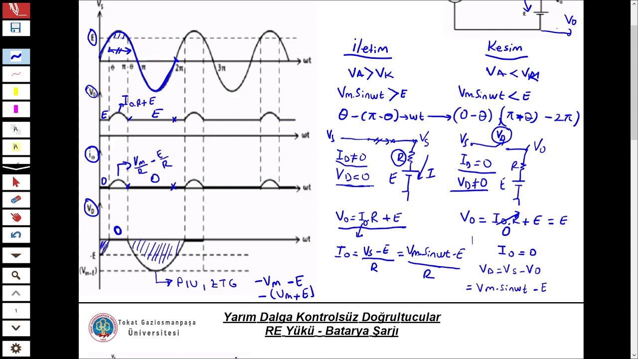 TEK FAZLI YARIM DALGA DO RULTUCULAR R E Y K YouTube