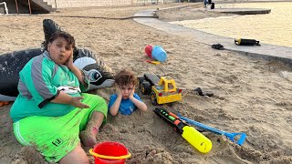 يزن اشترى العاب البحر ودفنا فهودي بالتراب 😭😂 screenshot 1