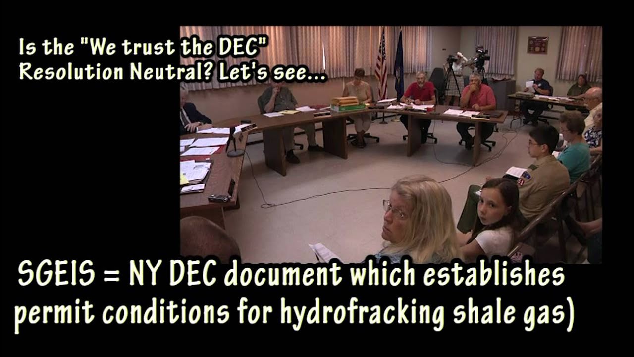 Bill Huston: Why a NY town must ban fracking, Response to JLCNY Resolution, Colesville July 2012 natural gas stocks