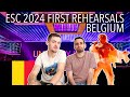 🇧🇪 BELGIUM EUROVISION 2024 - 1ST REHEARSAL - MUSTII - BEFORE THE PARTY