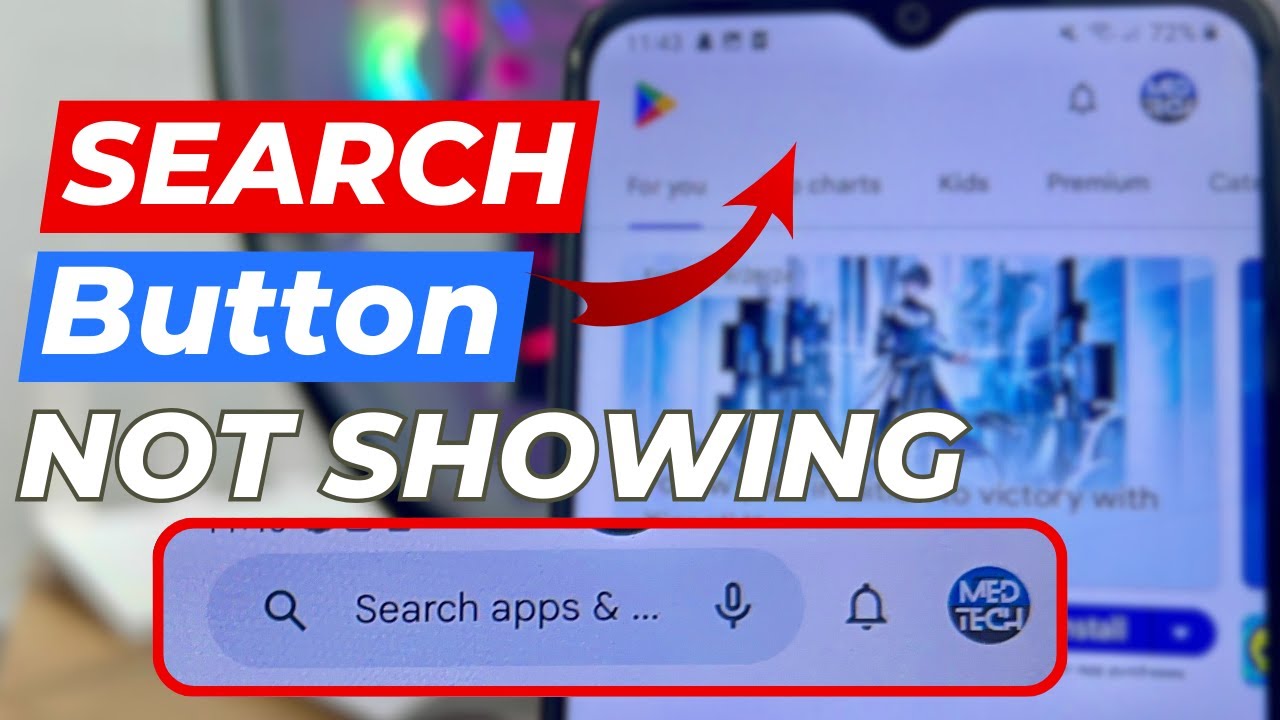 Play Store Search Bar Not Showing || Search Bar Not Showing Problem