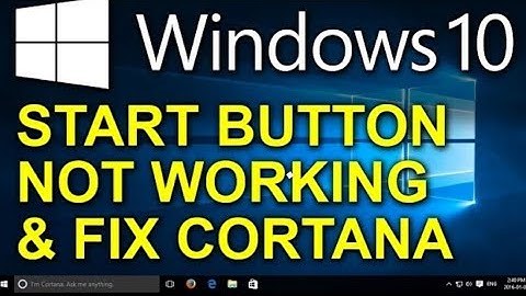 Critical error start menu not working