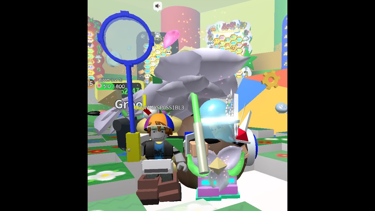 a guy says pls daddy for meteor shower in bee swarm!!