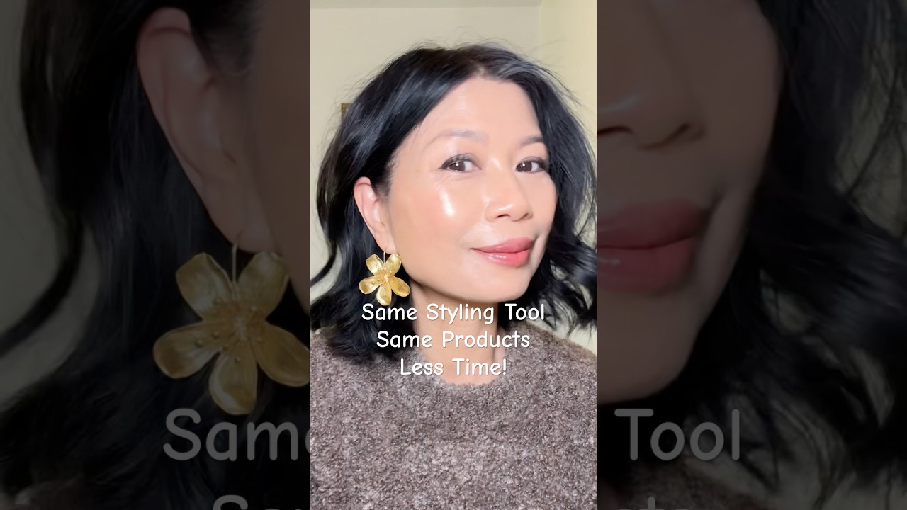 Beachy waves for Bob style - same tools and products but less time! 