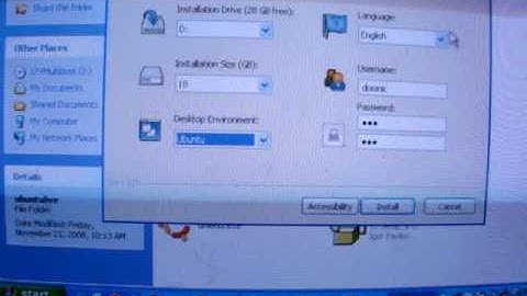 Install Ubuntu Linux within Windows XP