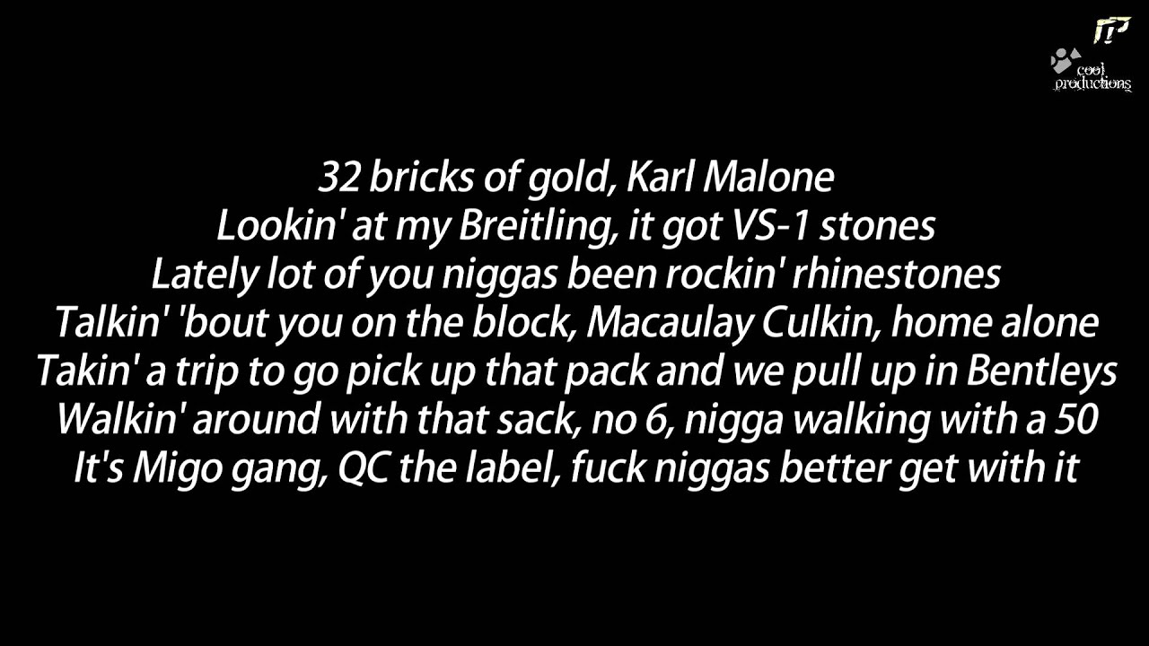 Migos ft. Rick Ross Black Bottles (Lyrics & HQ) YouTube