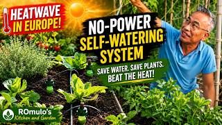 Beat the Heatwave! ☀️ No-Power Self-Watering System That Saves Your Plants &amp; Water 🌱💧