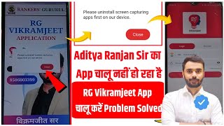 rg vikramjeet app login problem | please uninstall screen capturing apps first on our device screenshot 3