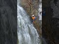 Climbing down a 200ft Waterfall