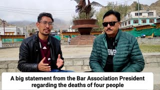 A big statement from the Bar Association President regarding the deaths of four people
