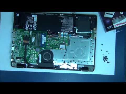 Acer Travelmate P276 Disassembly Repair Upgrade Tutorial Keyboard HDD SSD Memory RAM Battery DVD