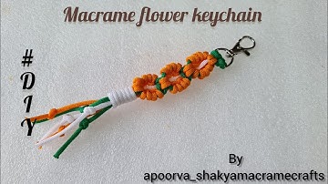 how to make macrame keychain|Independence Day special #apoorva_shakyamacramecrafts #macramekeychain