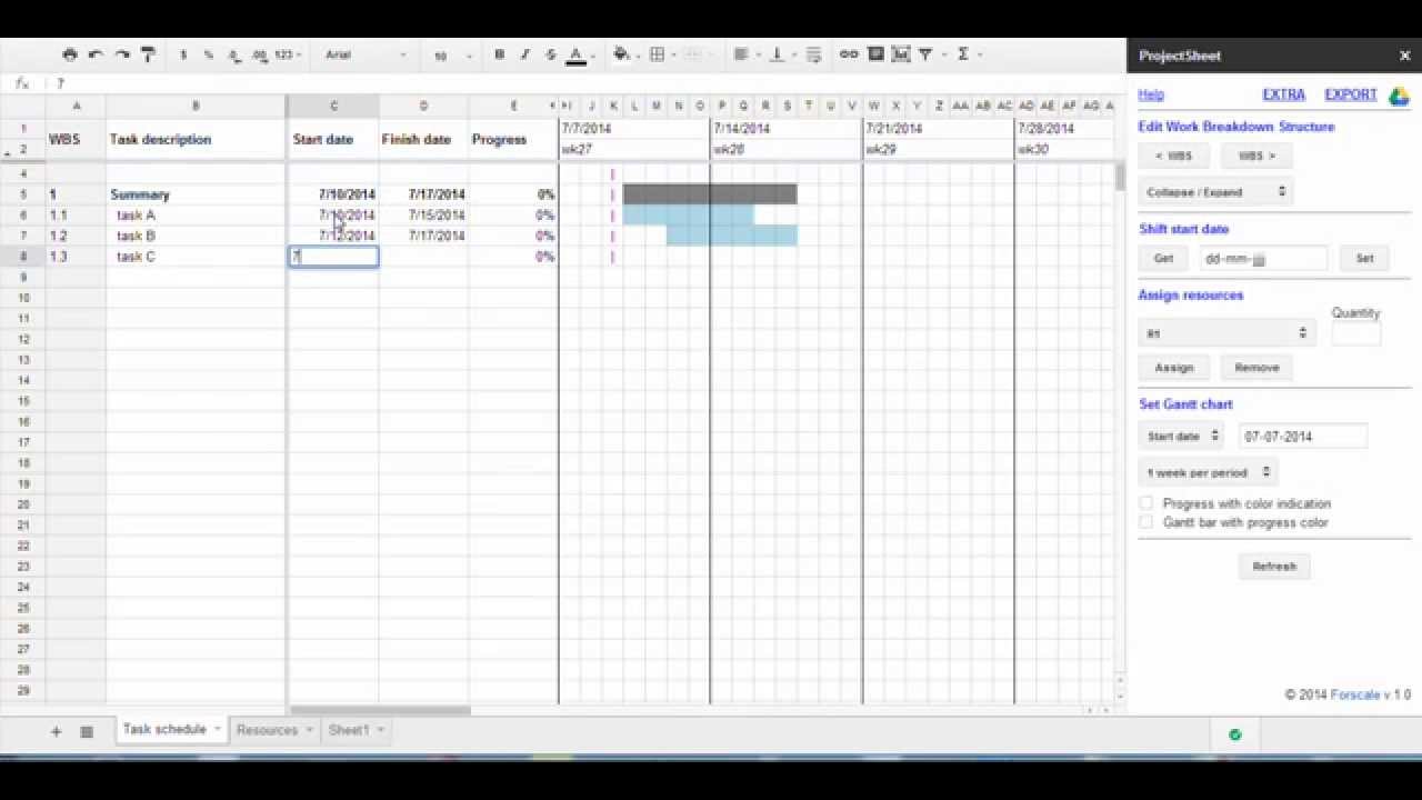 Work Breakdown Structure And Gantt Chart